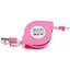 Кабель Toto TKX-67 Flat USB cable Lightning 1m Pink - миниатюра 1