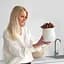 Ваза-кашпо МВМ My Home, 16,5 см, белая (DH-FLOWERS-25 M WHITE) - миниатюра 3