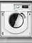 Пральна машина Whirlpool вбудована фронтальна, 7кг, 1400, A+++, 60см, дисплей, пара, інвертор, білий (BIWMWG71484E) - мініатюра 1