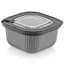 Контейнер пластиковий з кришкою Idea Home Line Box 1.1 л сірий (00682 Gray) - мініатюра 1
