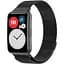 Ремешок DK для Huawei Fit / Fit SE Metal Milanese Loop Magnetic (black) - миниатюра 1