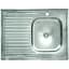 Кухонная мойка Рlatinum 8060 R из нержавеющей стали 0.4 мм прямоугольная 80x60.5 см (000000599) - миниатюра 1