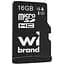 Карта пам'яті Wibrand microSDHC, 16Gb, Class10 UHS-I U1, без адаптера (WICDHU1/16GB) - мініатюра 1