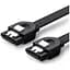 Кабель для передачі даних SATA 3 Data Cable 0.5m US217 Black Ugreen (30796) - мініатюра 1