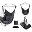 Підвісне крісло гамак бразильський Kinderkraft Boho 100 см + 2 подушки Dark Grey - мініатюра 1