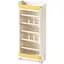 Стеллаж Mealux Brooks White/Yellow (KD-E041 White/Yellow) - миниатюра 1