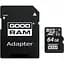 Карта пам'яті Goodram MicroSDXC 64GB class 10 UHS-I + Adapter SD (M1AA-0640R12) - мініатюра 1