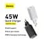 Сетевое зарядное устройство Baseus GaN2 Q.Charger C+C 45W With Mini Cable Type-C toType-C 60W White CCGAN-M02 - миниатюра 7
