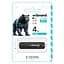 USB флеш накопичувач Wibrand 4GB Grizzly Black USB 2.0 (WI2.0/GR4P3B) - мініатюра 2
