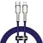 Кабель Baseus Cafule Metal Type-C to Lightning PD 20W (1m) purple (CATLJK-A05) - мініатюра 1