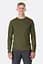 Мужская футболка Rab Force LS Tee Man L Оливковый - миниатюра 1