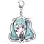 Брелок акриловий Вокалоїд Хацуне Міку Vocaloid Miku Hatsune 5 см - мініатюра 1