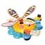 Дитяча каталка на палиці "Квіточка" Bambi 363(Blue-Yellow) рухомі деталі - мініатюра 1