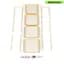Етажерка Wall Sticker SW-00002114 мобільна чотириярусна універсальна з металу 45х30х103 см кремова - мініатюра 4