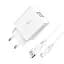 Зарядний пристрій SkyDolphin SC30T (2USB, 2.1A) White + кабель Type-C (SDMZP-000113) - мініатюра 4