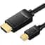 Кабель Vention mini DisplayPort - HDMI (M/M), 1.5 м, Black (HAHBG) - миниатюра 1