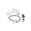 Смеситель для умывальника Plamix Kubus-001 SET white PM0671 Белый - миниатюра 4