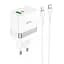 Адаптер мережевий HOCO Type-C to Lightning Cable Extension speed charger set N21 |1USB/1Type-C, PD/QC, 3A/30W| - мініатюра 1