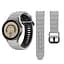 Ремінець для Samsung Galaxy Watch 6 40mm 6 44mm - сіро-чорний ширина кріплення 20мм силікон Watchbands Ribbed (W11-1WB38443869) - мініатюра 4