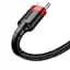 Кабель Baseus Cafule Cable USB to Type-C 3A 1м CATKLF-B91 Black-Red - миниатюра 3