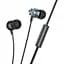 Наушники Hoco M110 Encourage metal universal earphones with mic черные 6942007602938 - миниатюра 3