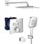 Душова система прихованого монтажу з термостатом Grohe Grohtherm Smartcontrol UA26405SC1, Хром - мініатюра 1