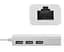Хаб USB 2.0 Type-C -> 3xUSB 2.0 + RJ45 Fast Ethernet White (S0742) - мініатюра 2