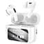 Навушники бездротові Borofone BW76 Brocade true wireless ANC noise Червоний touch screen BT headset Champagne білий - мініатюра 1