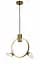 Люстра LED Levistella 918VP102 BRZ, 12W, 4500K, бронзовый металл, современный стиль для гостиной - миниатюра 1