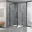 Душова кабіна Dusel DL198B + DL196B Black Matt 900x900x1900, Чорний матовий, Універсальна, прозрачний, Чорний матовий - мініатюра 1