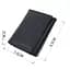 Зручний компактний гаманець з монетницею із натуральної шкіри ST Leather 22742 чорний - мініатюра 3