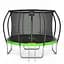 Батут із внутрішньою сіткою 4FIZJO Premium 12FT 374 см 4FJ0605 Black/Green (P-5907739314185) - мініатюра 2