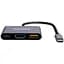 Концентратор Canyon hub DS-4 3in1 USB-C Grey (CNS-TDS4) - мініатюра 2