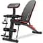 Набор Hop-Sport Strong 146кг со скамейкой HS-1035 и стойками 1005L - миниатюра 6