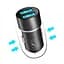 Автомобільний зарядний пристрій SkyDolphin SZ02 Aluminium (2USB, 2.4A) Black (AZP-000074) - мініатюра 2
