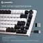 Клавиатура GamePro Asgard Valhalla 75% Exploded QLAB Orange Switches (MK160W Pro) - миниатюра 6