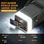 Зовнішній акумулятор Power Bank LENYES PX492D, 40000 мА·год, швидка зарядка PD 22.5W, RGB підсвітка, чорний - мініатюра 2