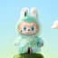 Игрушка-сюрприз Labubu плюшевый брелок в костюме кролика, стоячий V3 Лабубу Случайный цвет - миниатюра 3