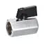 Кран кульовий приладовий Zegor Mini FM01 прямий 1/2" ВВ PN20 30412 - мініатюра 1
