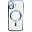 Чохол-накладка BeCover TPU Chrome Case (MagSafe) для Apple iPhone 16 Plus Sierra Blue (712077) - мініатюра 1