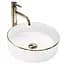 Умывальник Rea Sami 36x36 gold edge (REA-U6758) - миниатюра 1