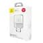 Мережевий зарядний пристрій Baseus Xiaomini Dual-U 2USB 2.1A CCALL-MN02 White - мініатюра 3
