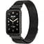 Ремешок-бампер DK для Xiaomi Mi Band 7 Pro Metal Milanese Loop Magnetic (black) - миниатюра 3