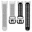 Ремінець для Samsung Galaxy Watch 6 40mm 6 44mm - біло-чорний ширина кріплення 20мм силікон Watchbands Galaxy Sport (W39-9WB59412936) - мініатюра 3