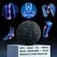 Масажний м'яч PowerPlay PP-4350 Epp Massage Ball (d8) Чорно/Синій (PP-4350_Blue_d8) - мініатюра 5