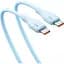 Кабель Baseus Pudding Series Fast Charging Cable Type-C to Type-C 100W 2m P10355702311-01 Blue - миниатюра 2