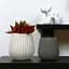 Ваза-кашпо МВМ My Home, 16,5 см, белая (DH-FLOWERS-25 M WHITE) - миниатюра 5