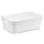 Кошик Idea Home Pyramid з кришкою 2.8 л 24x18.3x8.5 см білий (00637 White) - мініатюра 1