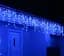 Гірлянда вулична Бахрома 5 м 120 Led (на білому дроті, з перехідником) Синя - мініатюра 6