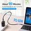 Кабель Vention Cotton Braided USB-C to USB-C 3.1 Cable 0.5M Gray (TAAHD) - мініатюра 4